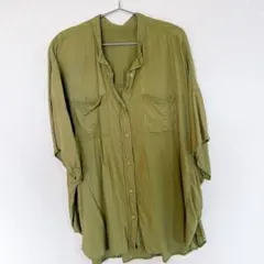 チャオパニック　シャツ　カーキ