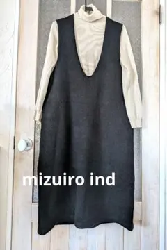 mizuiro ind サロペットスカート　ブラック　　フリーサイズ