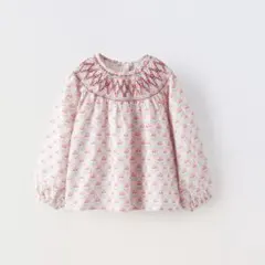 ZARA kids フラワープリント地ブラウス　6years 116