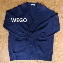 WEGO スクールカーディガン 紺　ネイビー