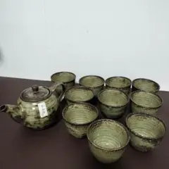 相馬焼 茶器セット急須 湯呑み 貫入 陶器 茶器 - メルカリ