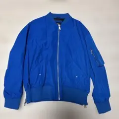 ZARA MA-1 フライトジャケット ブルー XLサイズ
