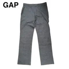 GAP グレー チェック柄 COTTON100% EXTRA SLIM FIT