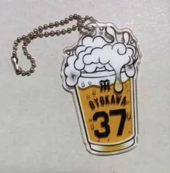 ◆非売品◆阪神タイガース◆ビール型アクリルキーホルダー◆及川◆