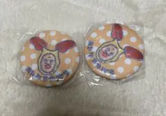 こびとづかん ファンシー刺繍缶バッジ ホトケアカバネ