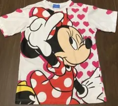 ミニーTシャツ　　デイジー　ディズニーリゾート水玉　レアデザイン　ハート　ピンクのサムネイル