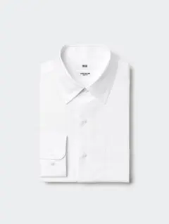 【新品未使用】ユニクロ スーパーノンアイロンスリムフィット レギュラーカラー L