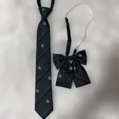 学生服 ネクタイ リボン セット グリーン チェック コスプレ ハロウィン