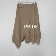 PRIDE アシンメトリースカート フレア ベージュ 38 変形 オシャレのサムネイル