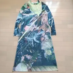 NON TOKYO PRINT RIB LONGSLEEVE ONE-PIECE