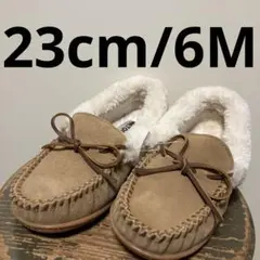 ミネトンカ モカシン キャンプ　カラー　シナモン　ベージュ