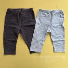 ユニクロ レギンスパンツ 七分丈2枚セット 100cm