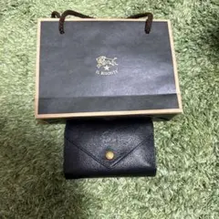 IL BISONTE イルビゾンテ レザー 三つ折り財布 ブラックのサムネイル