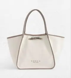 トッカ リボン トートバッグ TRIM RIBBON CANVASTOTEのサムネイル
