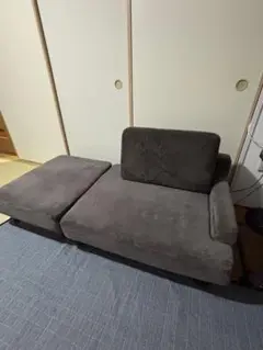 ニトリ ソファカウチ ファブリック素材ダークグレー