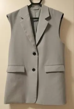 GU ジレ オーバーサイズテーラードベスト グレー　Mサイズ