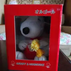 スヌーピー レトロ　ぬいぐるみ　オルゴール　サンキョー　箱付き 美品　激レア スヌーピー レトロ ぬいぐるみ オルゴール サンキョー 箱付き 美