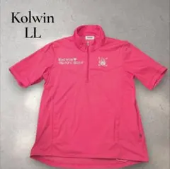 Kolwin ゴルフウェア ハーフジップ 半袖 ピンク LLのサムネイル