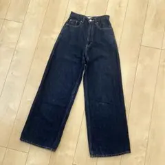 MOUSSY コットンリネンワイドストレート　24