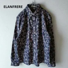ELANFRERE　ブラウス　リバティ　コットン　ペイズリー　日本製