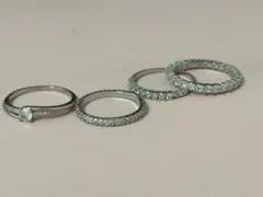 リング　ジルコニア　4点セット
