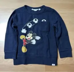 【baby GAP】ミッキー 裏起毛トレーナー 110cm