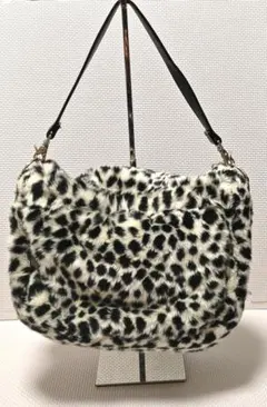 PORTER ハンドバッグ ファー レオパード柄