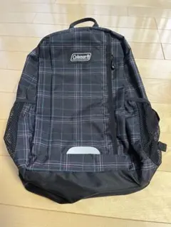 Coleman チェック柄 ブラックリュック
