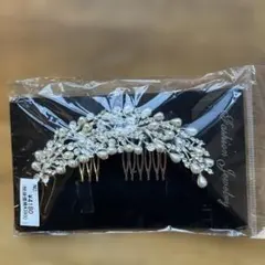 ヘッドドレス 結婚式 披露宴 前撮りフォトウェディング　髪飾り　シルバー　⑧