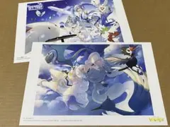 ポケミク　ポケモン　初音ミク　ライブ　ポストカード　ポスカ　ひこう　雪ミク