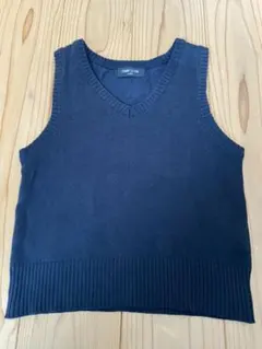 匿名発送　COMME CA ISM コムサイズム　ベスト 110 濃紺 紺色