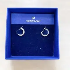 新品未使用】SWAROVSKI フープピアス ローズゴールド 箱紙袋付き