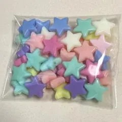 アクリルビーズ パステルスター