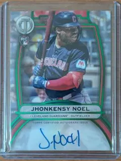 Jhonkensy Noel 直筆サイン マイナー27本塁打！22歳プロスペクト Jhonkensy Noel RC Auto /99 Topps 直筆サイン - メルカリ