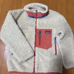 patagonia レトロx ジャケット XS クリーム/オレンジ