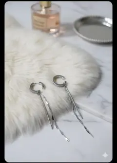 新品♥未使用　シルバー ピアスセット フープ＆ジオメトリック