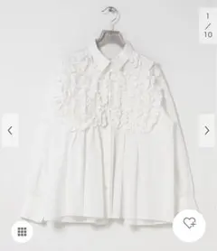 クリンクルクリンクル　FRONT FRILL shirtのサムネイル