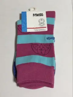 ドラえもん 靴下 23〜25cm ボーダー