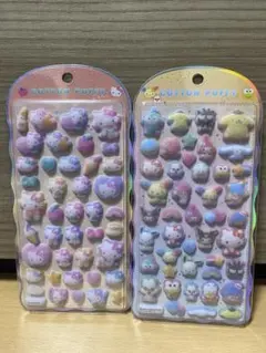 コットンパフィーシール ハローキティ サンリオキャラクターズ ２種セット