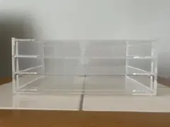 無印良品　重なるアクリルケース・横型３段