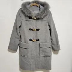 CLE des ZONES クレデゾーン グレー ダッフルコート ファー