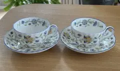 Haddon Hall Minton 花柄カップ＆ソーサーセット