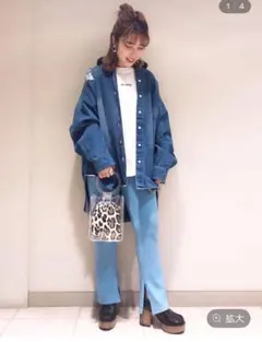 JEANASIS デニムクラッシュオーバーシャツ