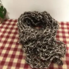 ハンドメイド　ふんわり軽いマフラー