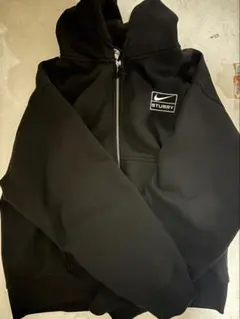 Nike x Stussy ブラック ジップパーカー - メルカリ