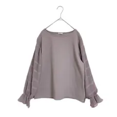 T623 GLACIER グラシア　カットソー　シフォン袖　フリル袖　Ｌ