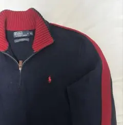 Polo by Ralph Lauren ニット ハーフジップ ネイビー XL