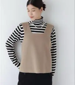 human woman アップサイクルウールショートレングスジレ