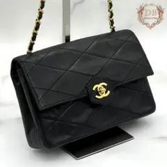 シャネル マトラッセ ターンロック チェーンショルダー ブラック ココマーク 黒