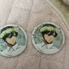 ブルーロック 糸師 凛 缶バッジ 75mm76mm flower crown